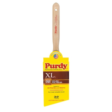 Purdy 3" Angle Sash Firm, Nylon/Polyester Bristle, Paint Brush, Hardwood Handle 144152330